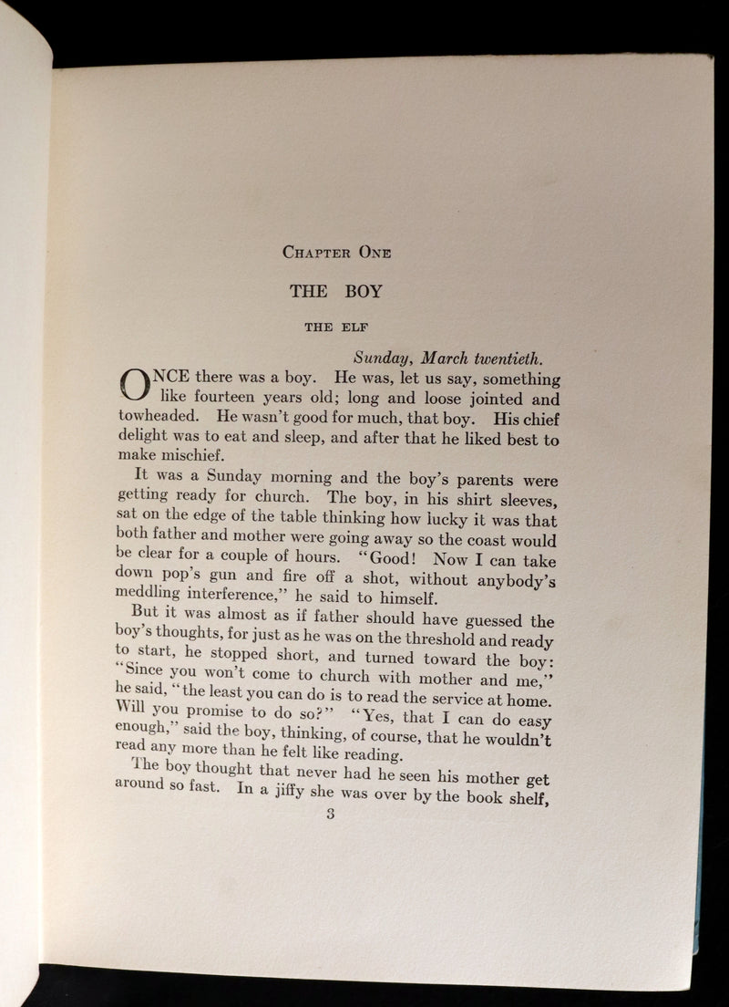 1921 Rare First illustrated Edition by Mary Hamilton Frye - THE WONDERFUL ADVENTURES OF NILS by Selma Lagerlof.