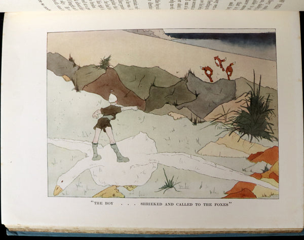 1921 Rare First illustrated Edition by Mary Hamilton Frye - THE WONDERFUL ADVENTURES OF NILS by Selma Lagerlof.