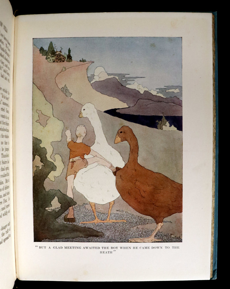 1921 Rare First illustrated Edition by Mary Hamilton Frye - THE WONDERFUL ADVENTURES OF NILS by Selma Lagerlof.