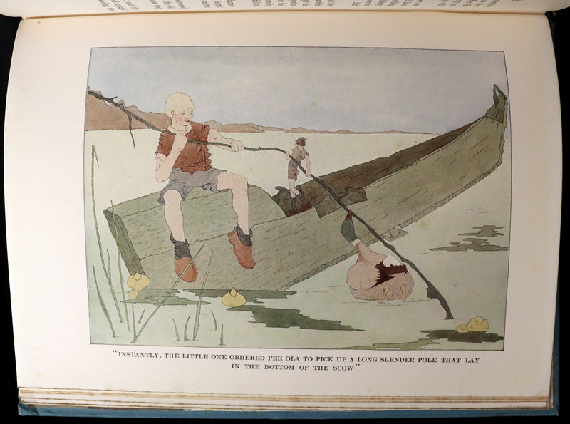 1921 Rare First illustrated Edition by Mary Hamilton Frye - THE WONDERFUL ADVENTURES OF NILS by Selma Lagerlof.