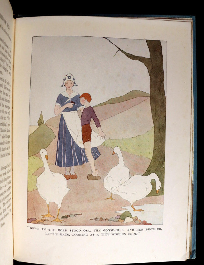 1921 Rare First illustrated Edition by Mary Hamilton Frye - THE WONDERFUL ADVENTURES OF NILS by Selma Lagerlof.