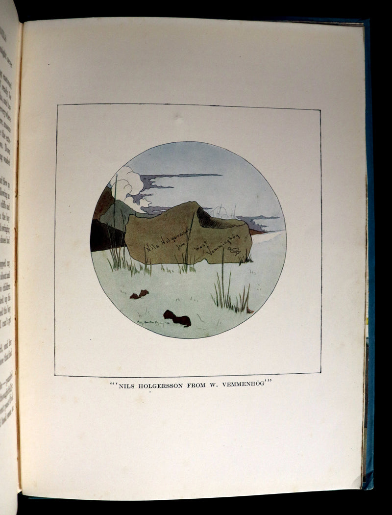 1921 Rare First illustrated Edition by Mary Hamilton Frye - THE WONDERFUL ADVENTURES OF NILS by Selma Lagerlof.
