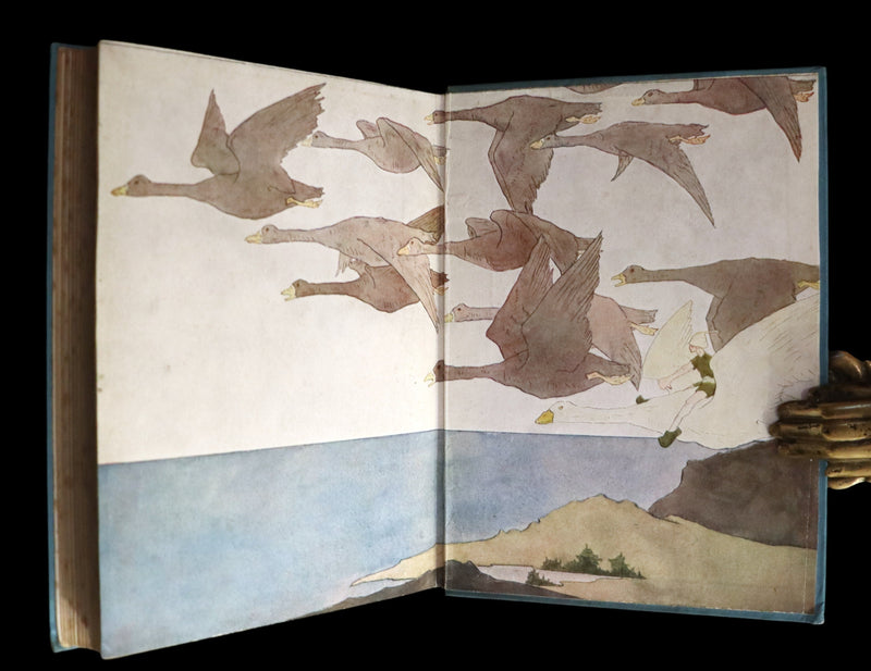 1921 Rare First illustrated Edition by Mary Hamilton Frye - THE WONDERFUL ADVENTURES OF NILS by Selma Lagerlof.