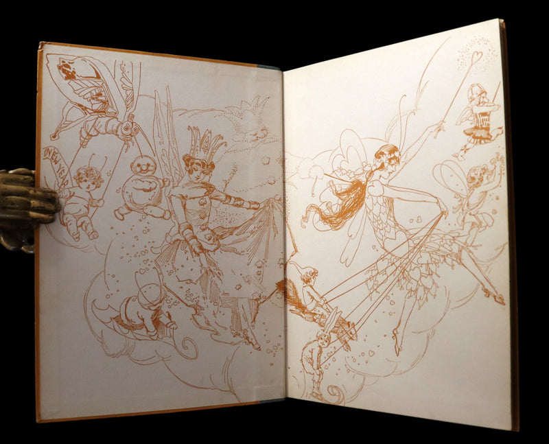 1914 Rare First Edition - A YEAR WITH THE FAIRIES by Anna M. Scott illustrated by Marion T. Ross.