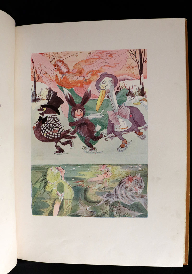 1914 Rare First Edition - A YEAR WITH THE FAIRIES by Anna M. Scott illustrated by Marion T. Ross.