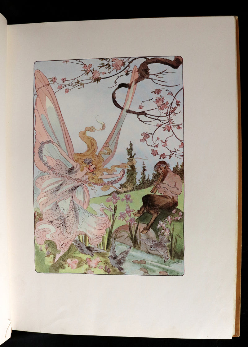 1914 Rare First Edition - A YEAR WITH THE FAIRIES by Anna M. Scott illustrated by Marion T. Ross.