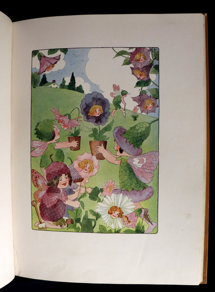 1914 Rare First Edition - A YEAR WITH THE FAIRIES by Anna M. Scott illustrated by Marion T. Ross.
