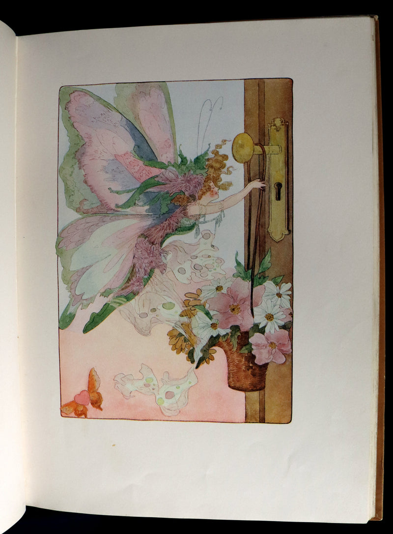 1914 Rare First Edition - A YEAR WITH THE FAIRIES by Anna M. Scott illustrated by Marion T. Ross.