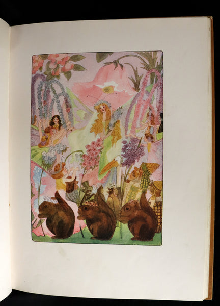 1914 Rare First Edition - A YEAR WITH THE FAIRIES by Anna M. Scott illustrated by Marion T. Ross.