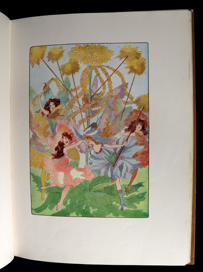 1914 Rare First Edition - A YEAR WITH THE FAIRIES by Anna M. Scott illustrated by Marion T. Ross.