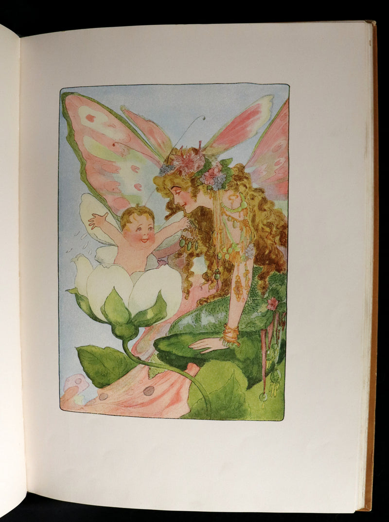 1914 Rare First Edition - A YEAR WITH THE FAIRIES by Anna M. Scott illustrated by Marion T. Ross.