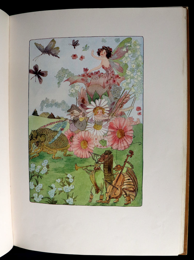 1914 Rare First Edition - A YEAR WITH THE FAIRIES by Anna M. Scott illustrated by Marion T. Ross.