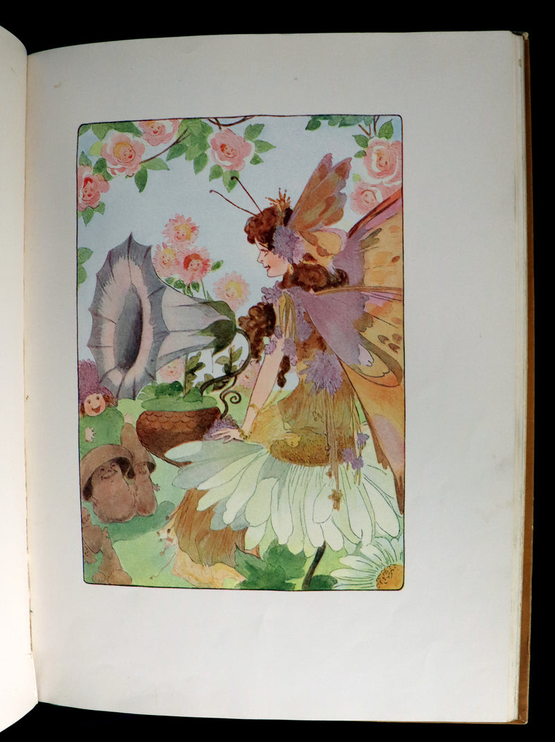 1914 Rare First Edition - A YEAR WITH THE FAIRIES by Anna M. Scott illustrated by Marion T. Ross.