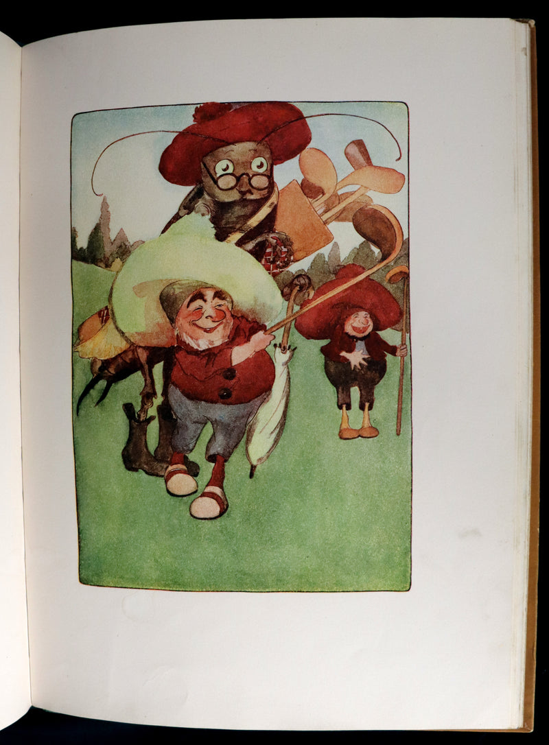 1914 Rare First Edition - A YEAR WITH THE FAIRIES by Anna M. Scott illustrated by Marion T. Ross.