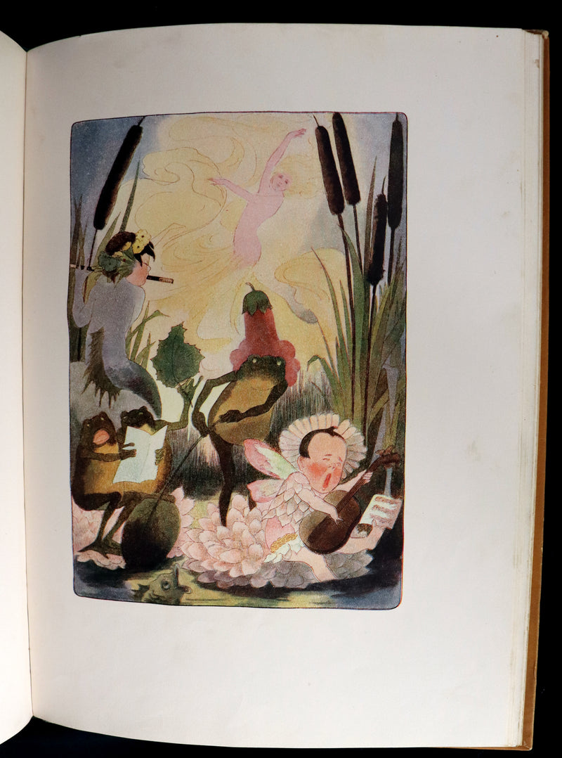 1914 Rare First Edition - A YEAR WITH THE FAIRIES by Anna M. Scott illustrated by Marion T. Ross.