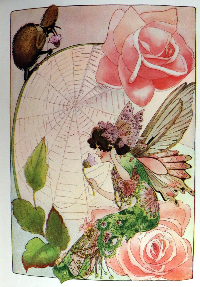 1914 Rare First Edition - A YEAR WITH THE FAIRIES by Anna M. Scott illustrated by Marion T. Ross.
