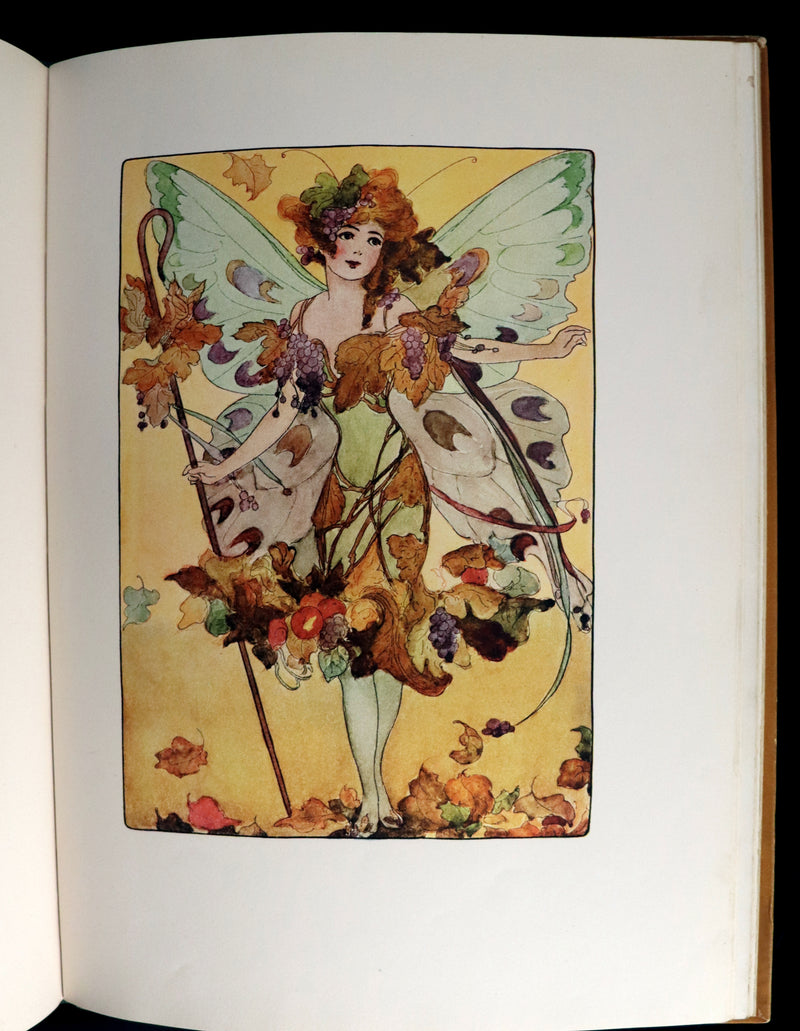 1914 Rare First Edition - A YEAR WITH THE FAIRIES by Anna M. Scott illustrated by Marion T. Ross.