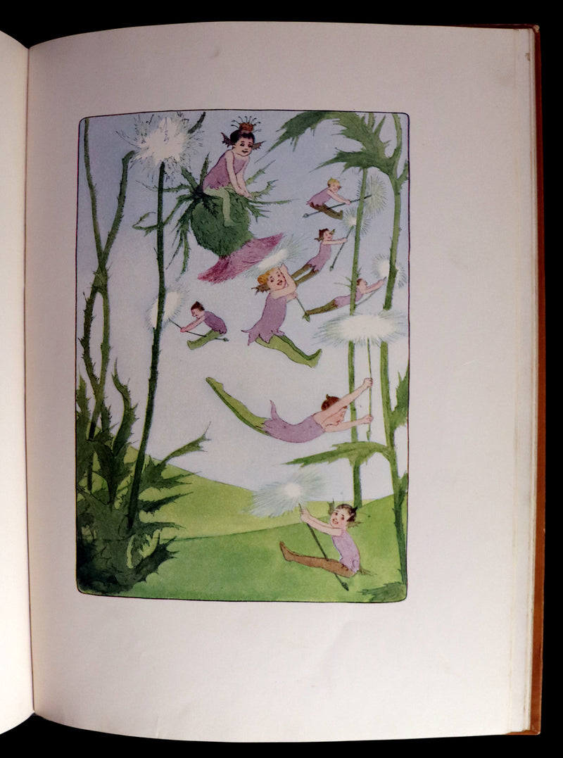 1914 Rare First Edition - A YEAR WITH THE FAIRIES by Anna M. Scott illustrated by Marion T. Ross.
