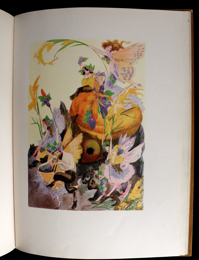 1914 Rare First Edition - A YEAR WITH THE FAIRIES by Anna M. Scott illustrated by Marion T. Ross.