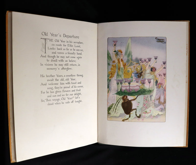1914 Rare First Edition - A YEAR WITH THE FAIRIES by Anna M. Scott illustrated by Marion T. Ross.