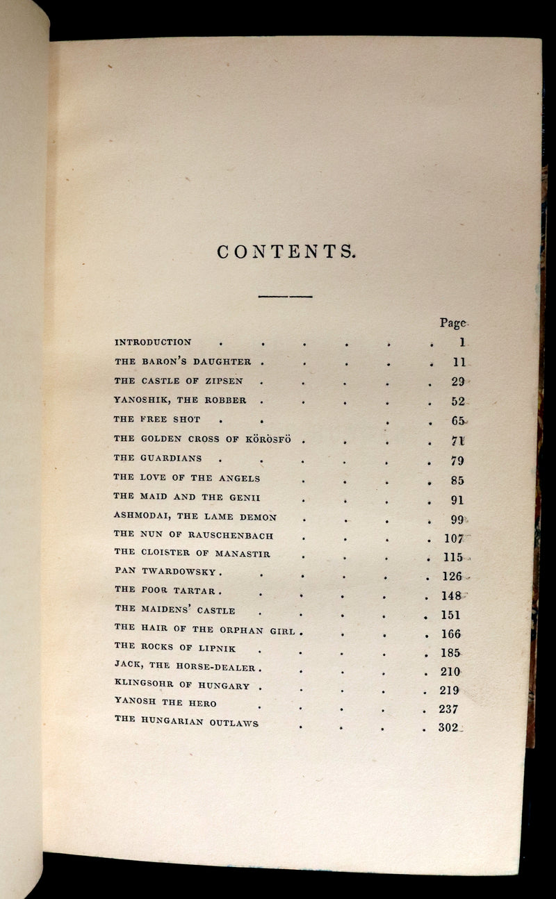 1851 Scarce First Edition - TALES AND TRADITIONS OF HUNGARY by Francis and Theresa Pulszky.