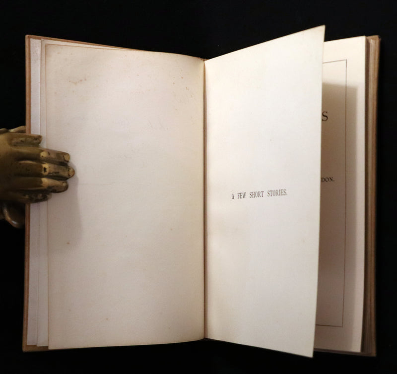 1890 Unique Known Copy - Mary Anne Wilmot Hastings (née Westenra), Countess of Huntingdon Tales - A Few Short Stories.