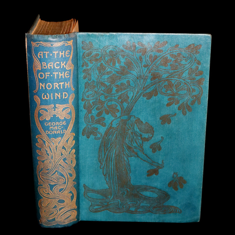 1910 Rare Book - AT THE BACK OF THE NORTH WIND by George MacDonald illustrated by Arthur Hughes.