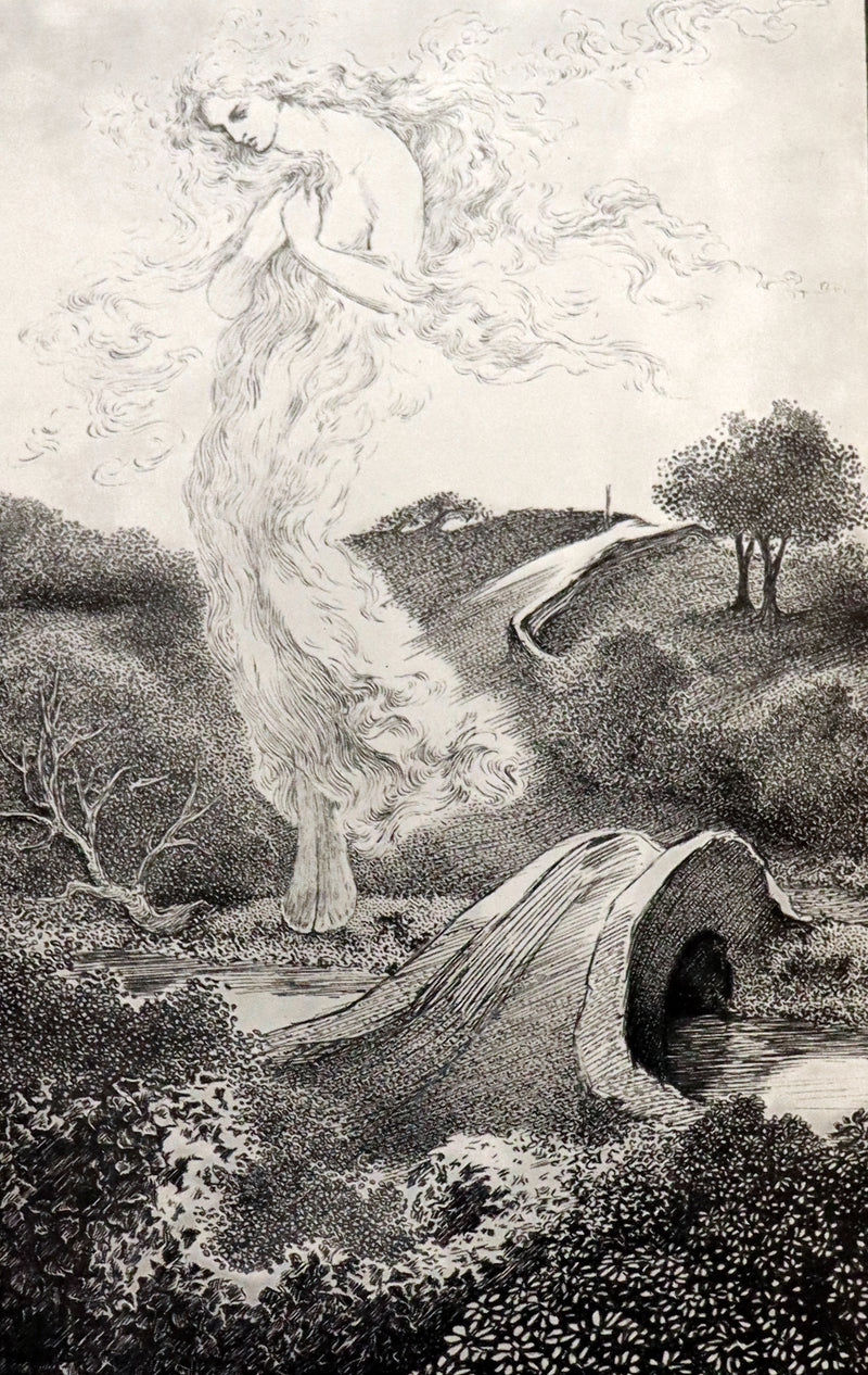 1910 Rare Book - AT THE BACK OF THE NORTH WIND by George MacDonald illustrated by Arthur Hughes.