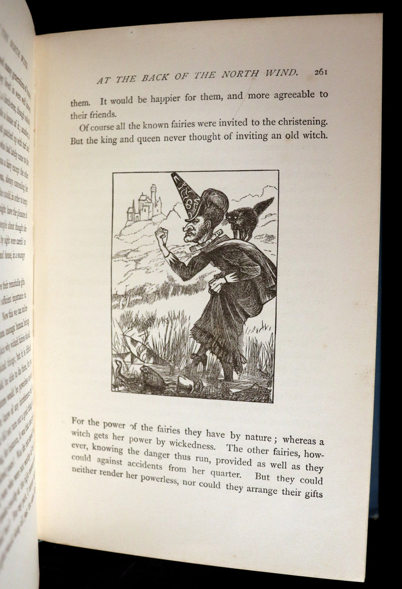 1910 Rare Book - AT THE BACK OF THE NORTH WIND by George MacDonald illustrated by Arthur Hughes.