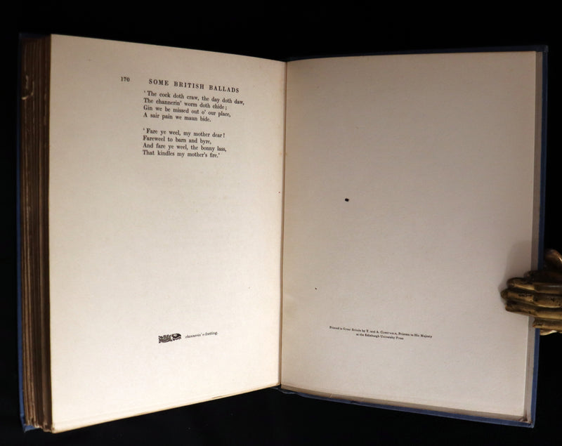 1919 Rare First Edition - Some British Ballads illustrated by Arthur Rackham.
