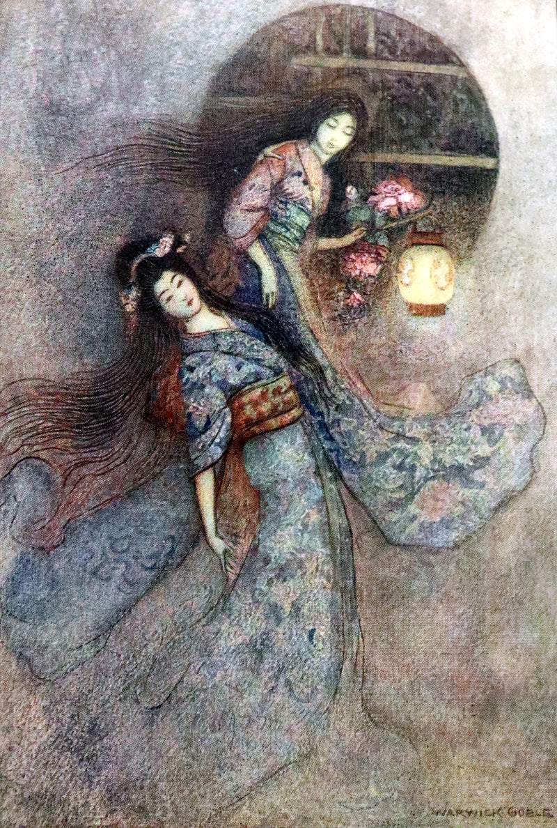 1910 Rare First Edition - Green Willow & Other Japanese Fairy Tales Illustrated by Warwick Goble.