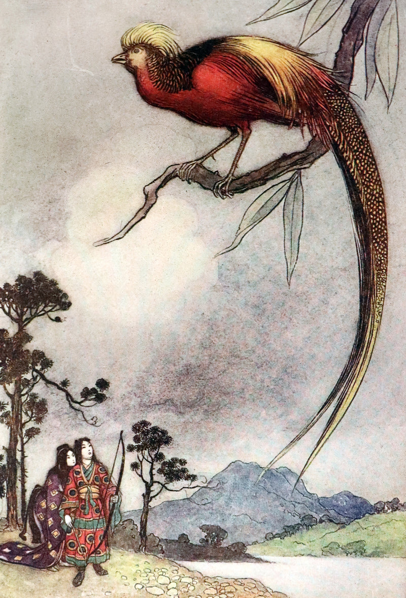 1910 Rare First Edition - Green Willow & Other Japanese Fairy Tales Illustrated by Warwick Goble.