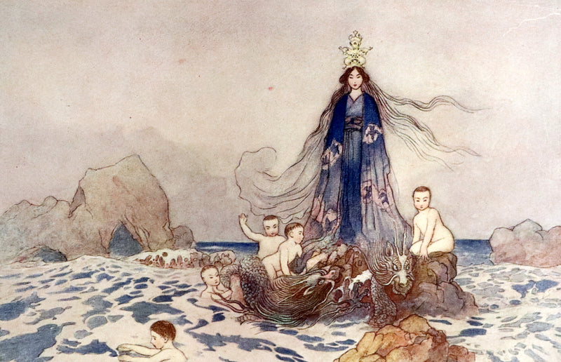 1910 Rare First Edition - Green Willow & Other Japanese Fairy Tales Illustrated by Warwick Goble.