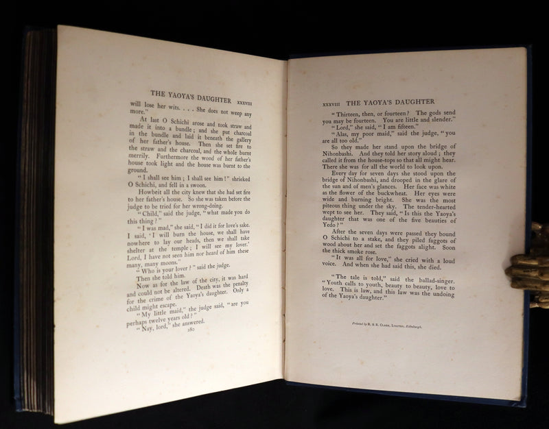 1910 Rare First Edition - Green Willow & Other Japanese Fairy Tales Illustrated by Warwick Goble.