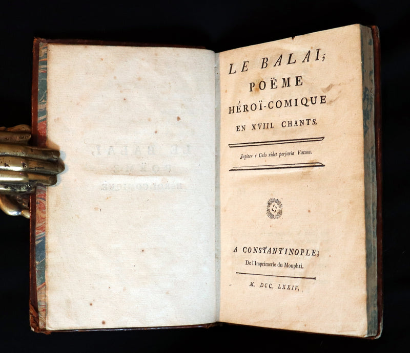 1774 Scarce French Book - Le BALAI, a Licentious Tale by DU LAURENS.