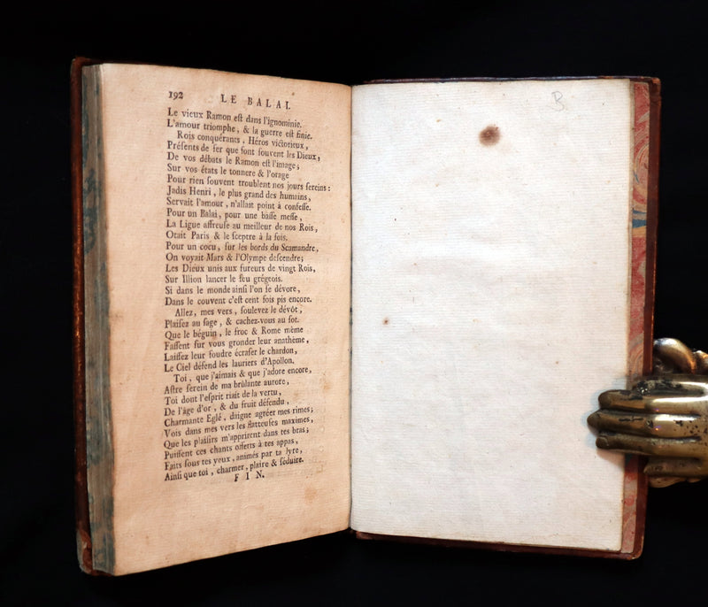 1774 Scarce French Book - Le BALAI, a Licentious Tale by DU LAURENS.