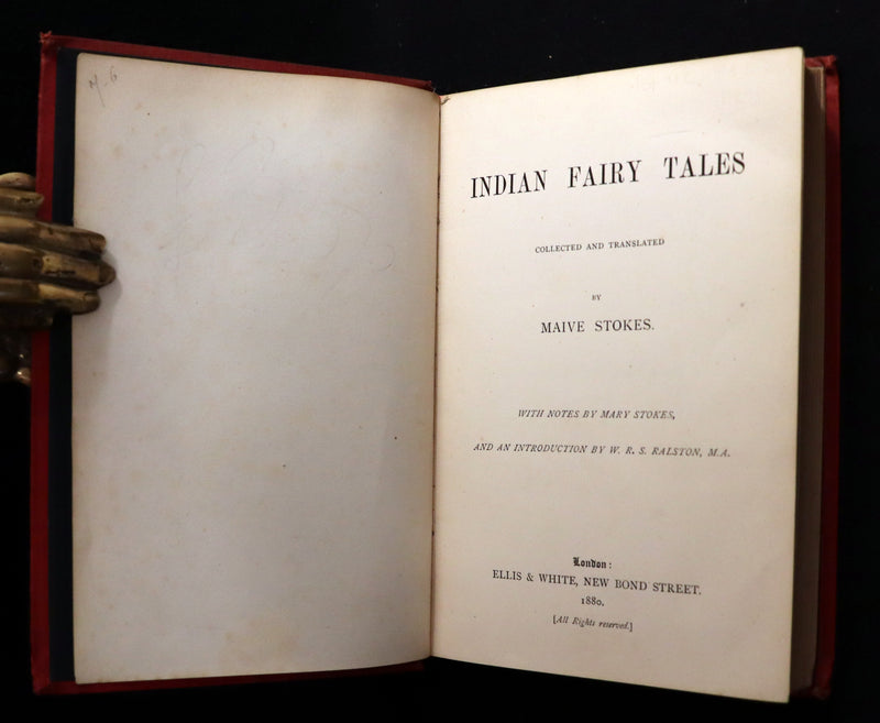 1880 Rare First Edition - Indian Fairy Tales - FAIRY TALES from India by Maive Stokes.