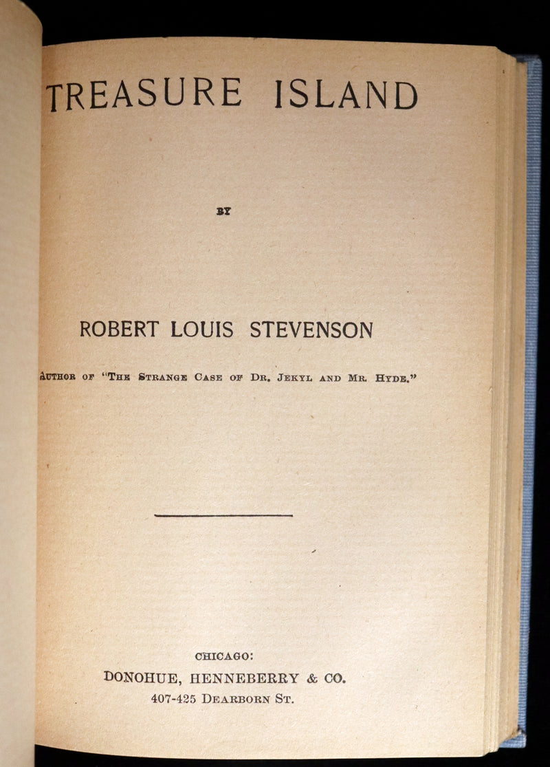 1897 Rare Book - The Strange Case of Dr Jekyll and Mr Hyde with Treasure Island by Stevenson.