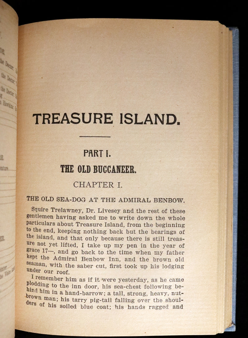1897 Rare Book - The Strange Case of Dr Jekyll and Mr Hyde with Treasure Island by Stevenson.