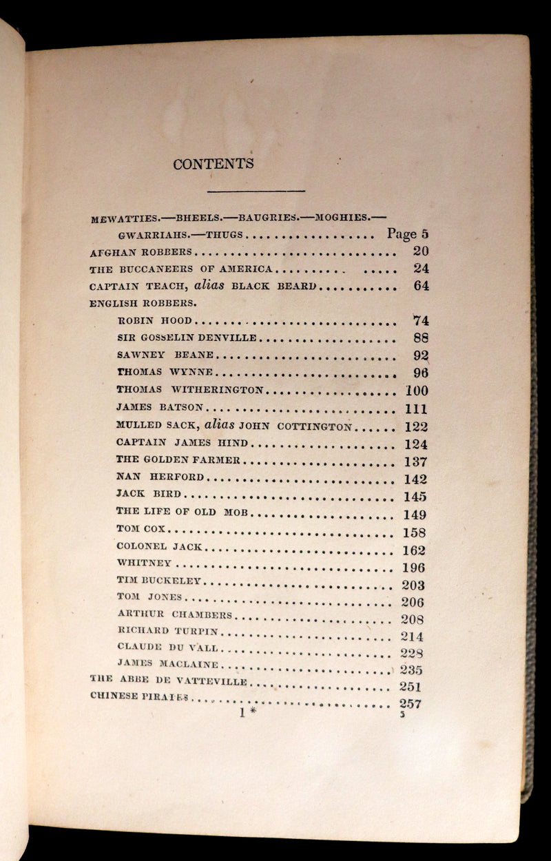 1860 Scarce Book - Lives & Daring Deeds of the Most Celebrated Pirates & Buccaneers.