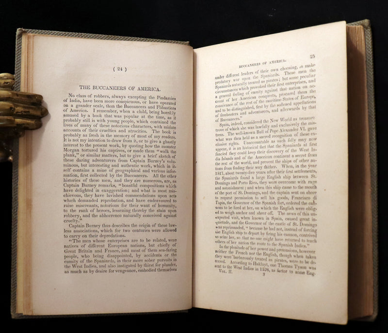 1860 Scarce Book - Lives & Daring Deeds of the Most Celebrated Pirates & Buccaneers.