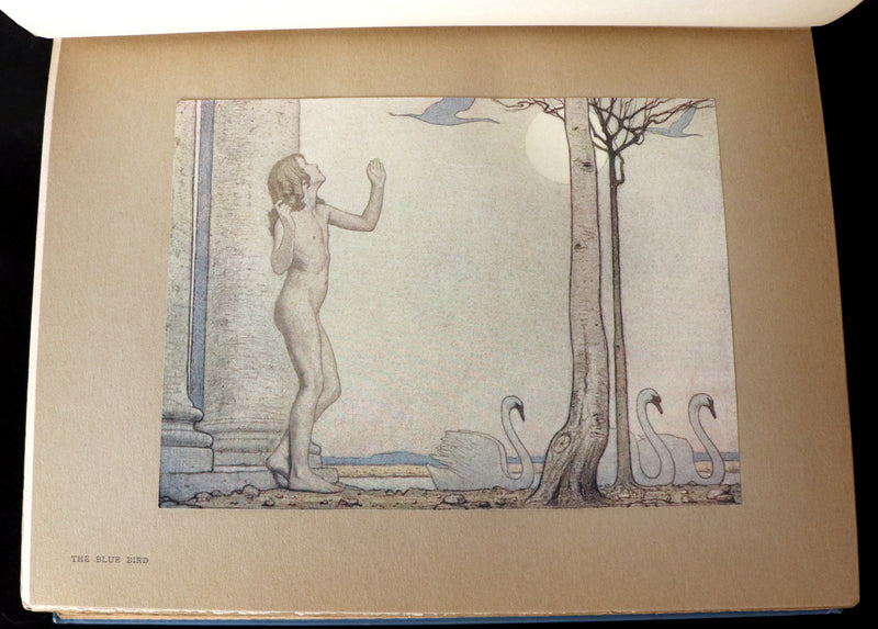 1911 First US Edition - The Blue Bird, A FAIRY Play illustrated by Frederick Cayley Robinson.