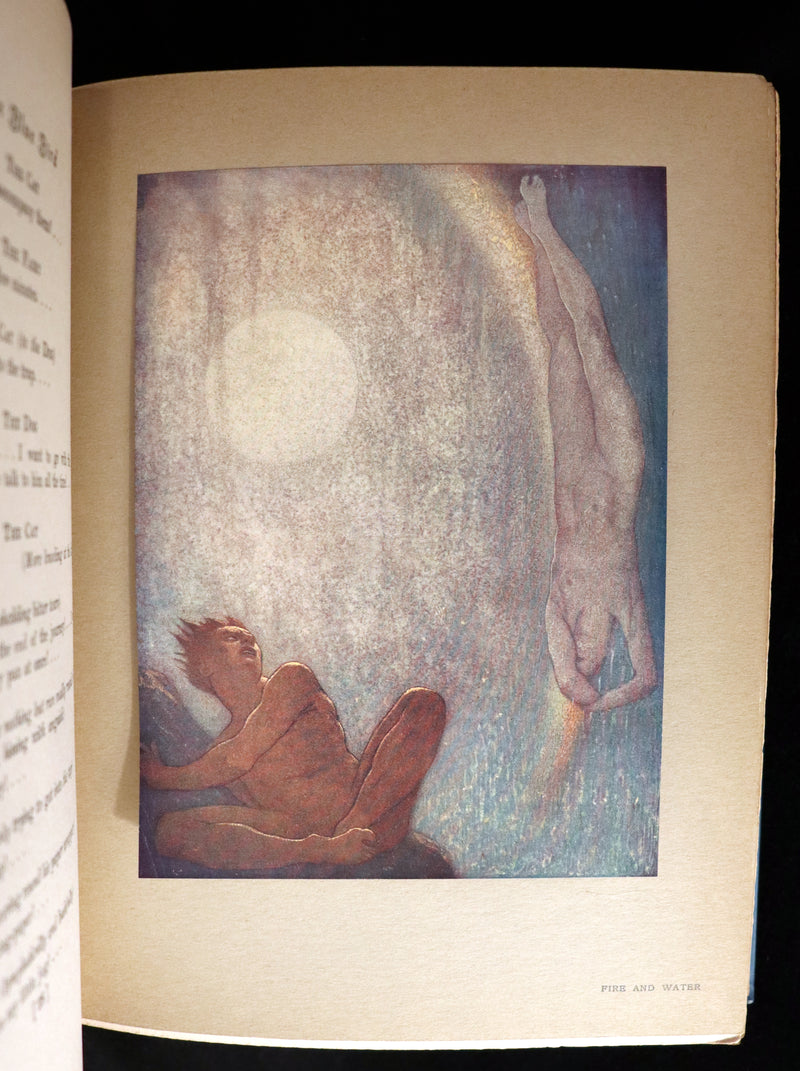 1911 First US Edition - The Blue Bird, A FAIRY Play illustrated by Frederick Cayley Robinson.