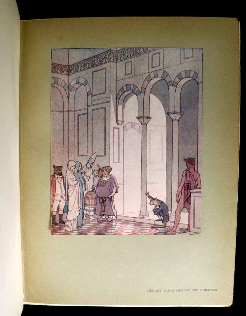 1911 First US Edition - The Blue Bird, A FAIRY Play illustrated by Frederick Cayley Robinson.