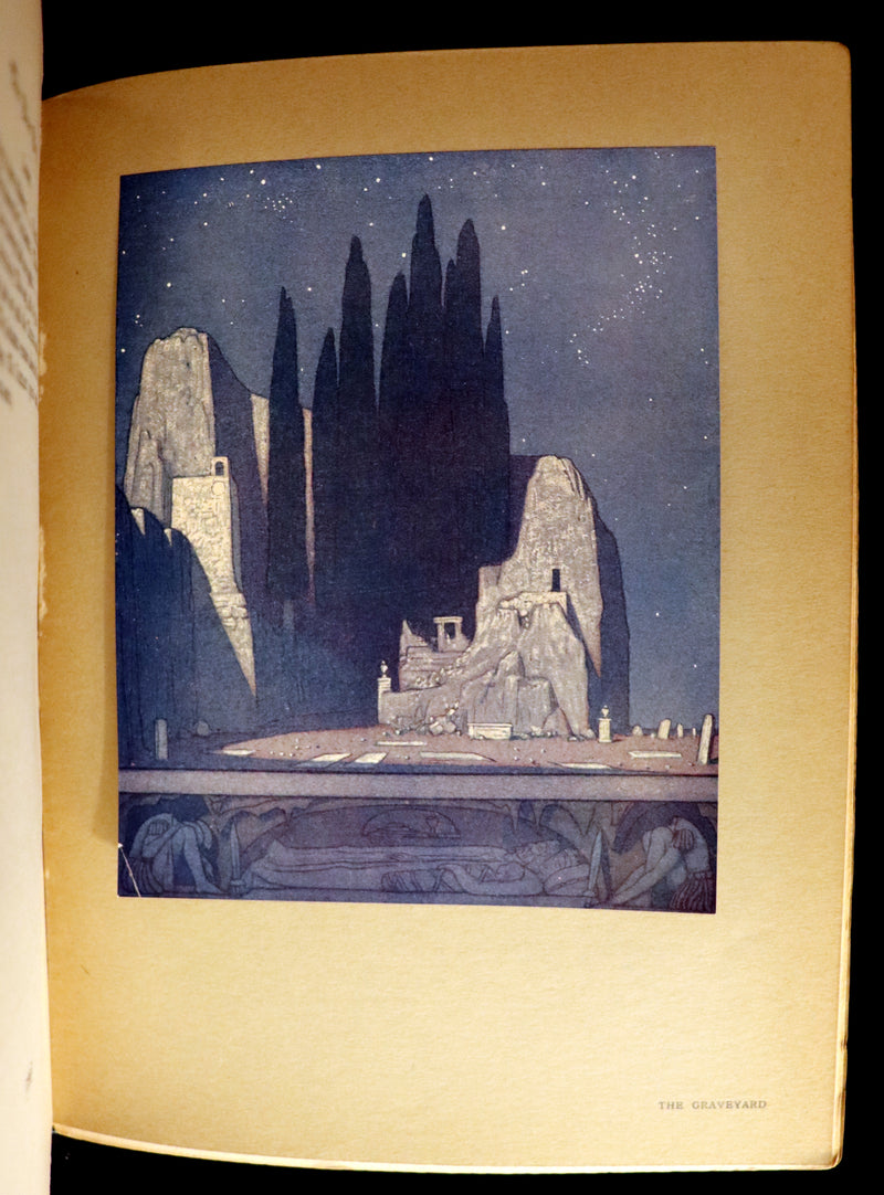1911 First US Edition - The Blue Bird, A FAIRY Play illustrated by Frederick Cayley Robinson.