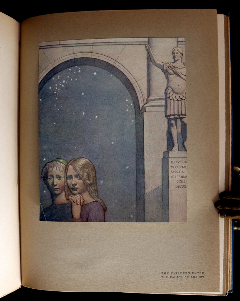 1911 First US Edition - The Blue Bird, A FAIRY Play illustrated by Frederick Cayley Robinson.