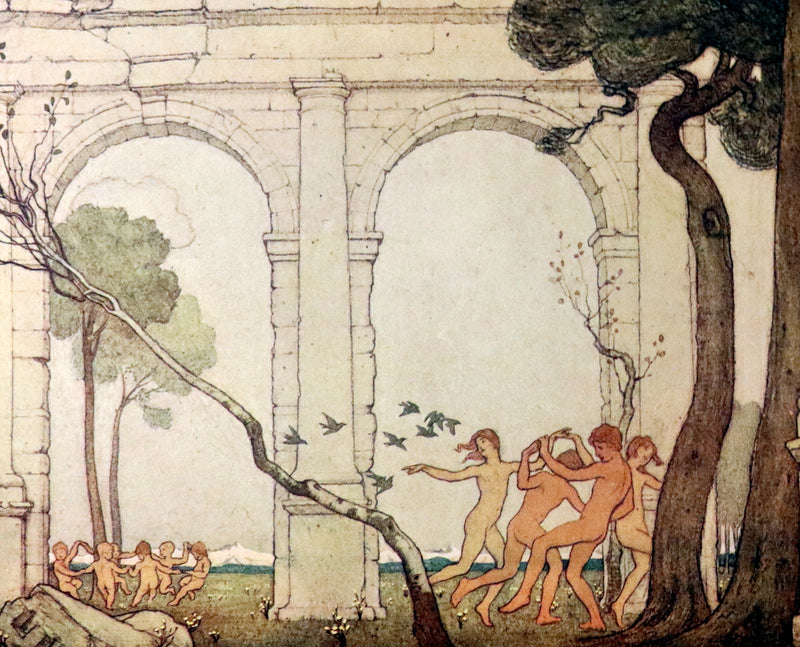 1911 First US Edition - The Blue Bird, A FAIRY Play illustrated by Frederick Cayley Robinson.