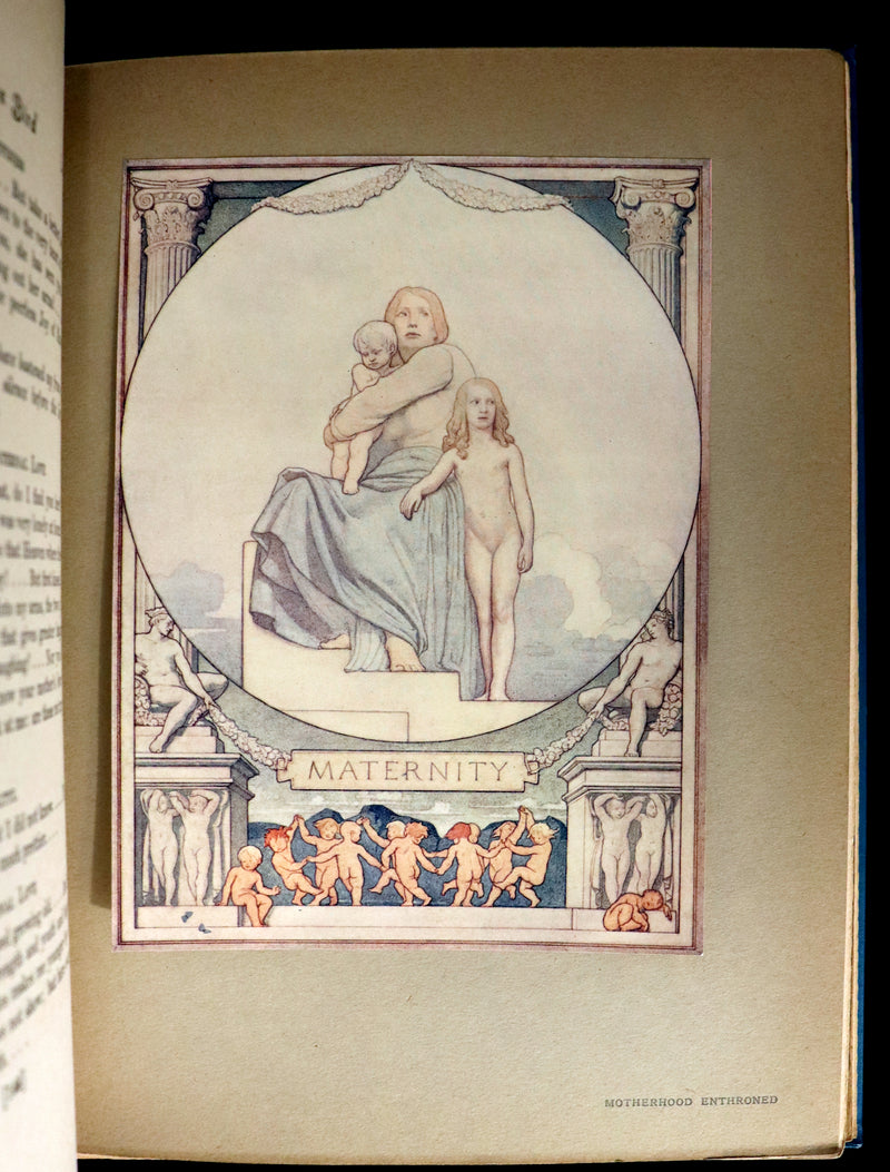 1911 First US Edition - The Blue Bird, A FAIRY Play illustrated by Frederick Cayley Robinson.