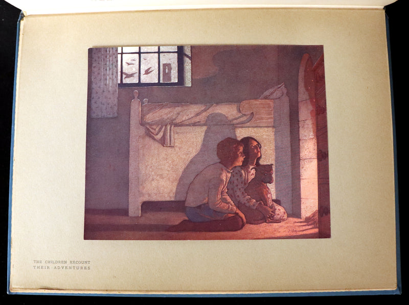 1911 First US Edition - The Blue Bird, A FAIRY Play illustrated by Frederick Cayley Robinson.