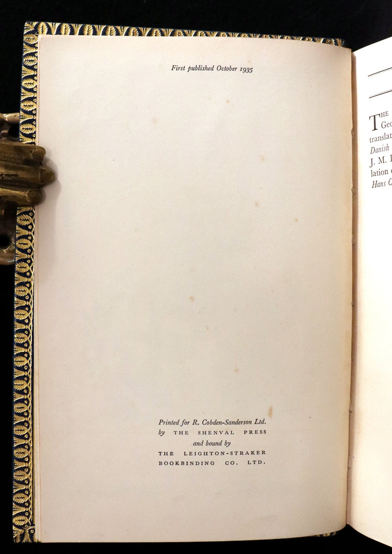 1935 First Whistler Edition bound by Bayntun - Hans Andersen Fairy Tales and Legends.